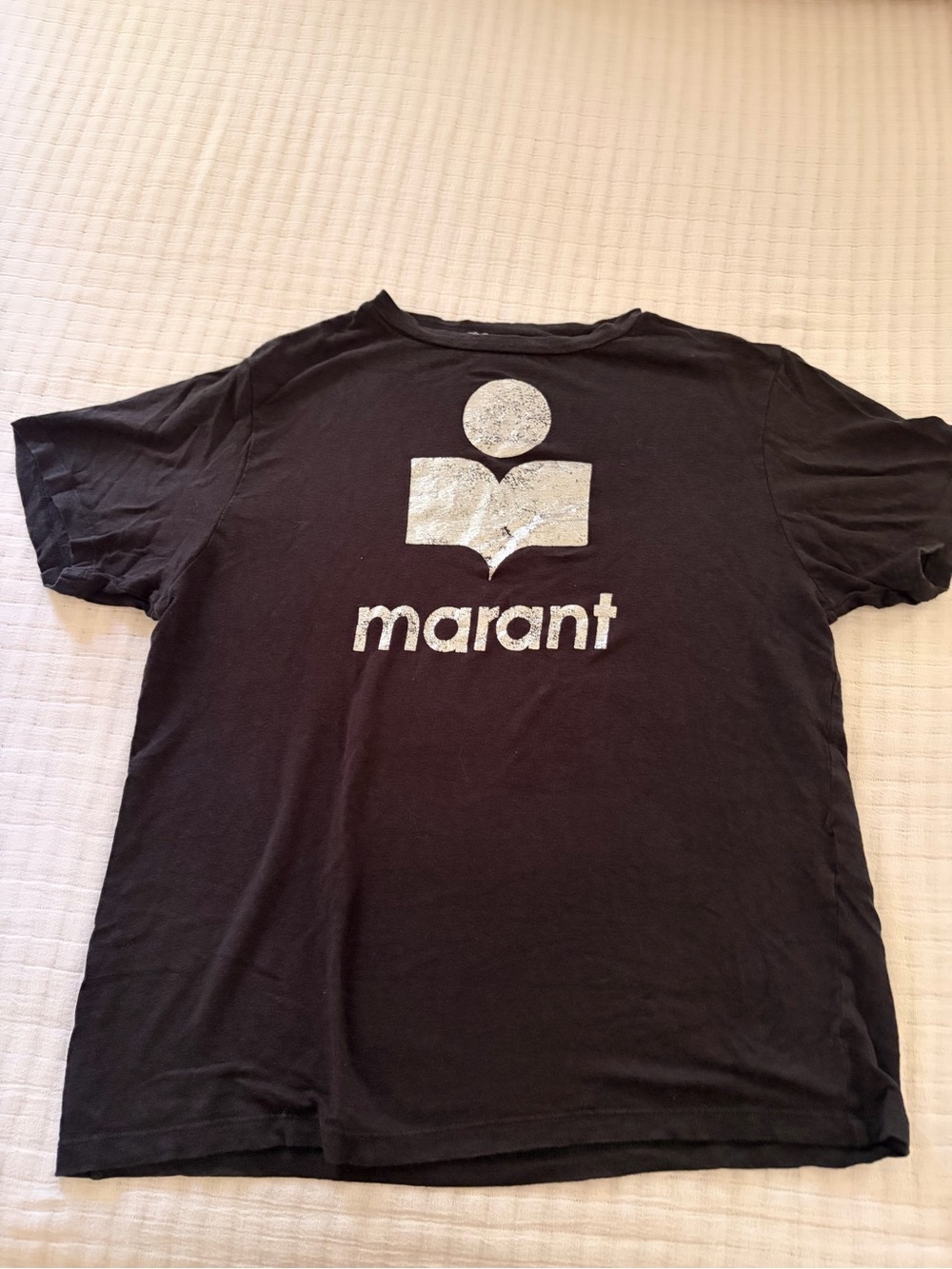 Isabel Marant Black Logo Graphic Tee